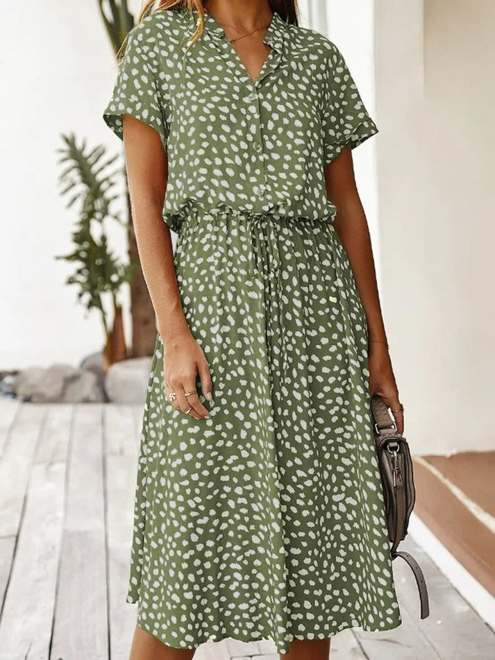 Edith - Robe à col en V