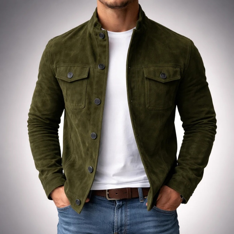 Cazel | Blouson bomber premium en daim