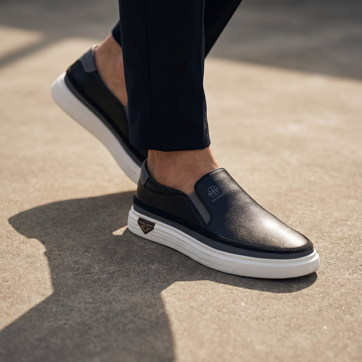 Cazel | Sneakers slip-on en cuir pour homme