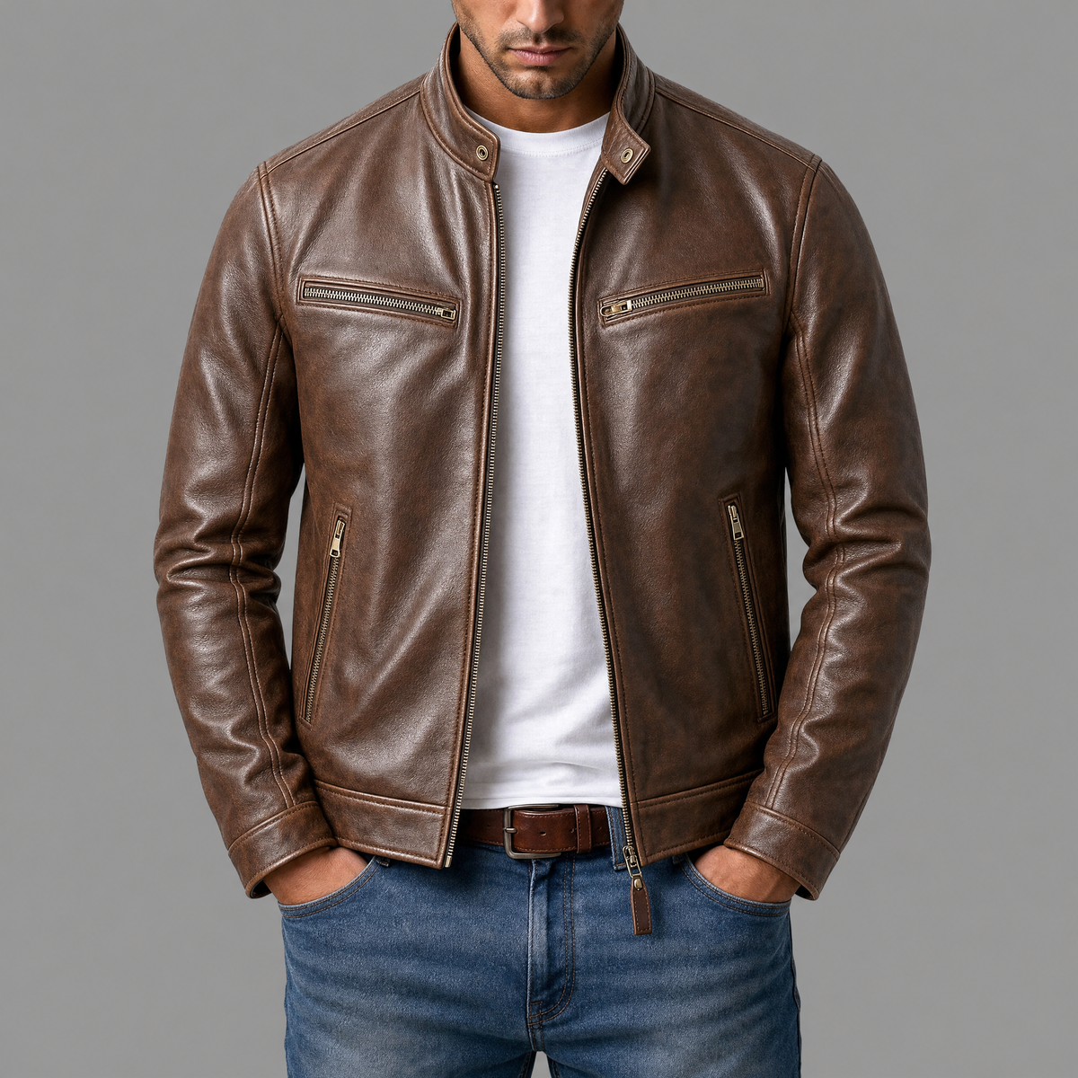 Cazel | Veste vintage en cuir