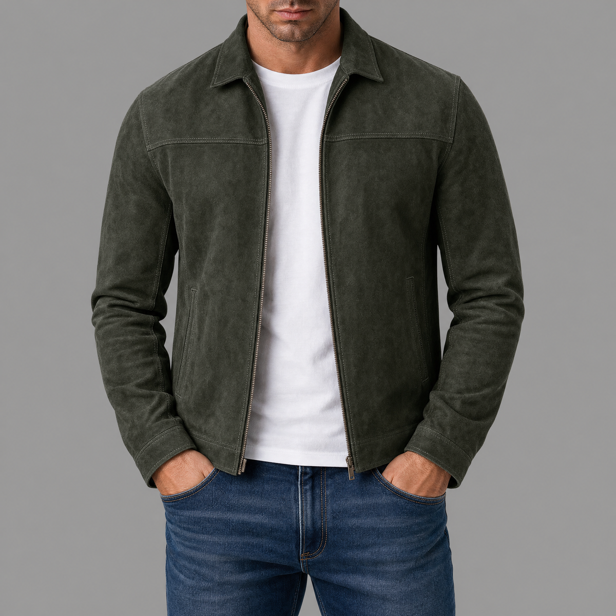 Cazel | Veste légère à col montant avec fermeture éclair