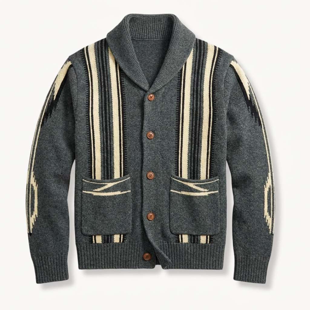 Cazel | Cardigan confortable en maille à col châle