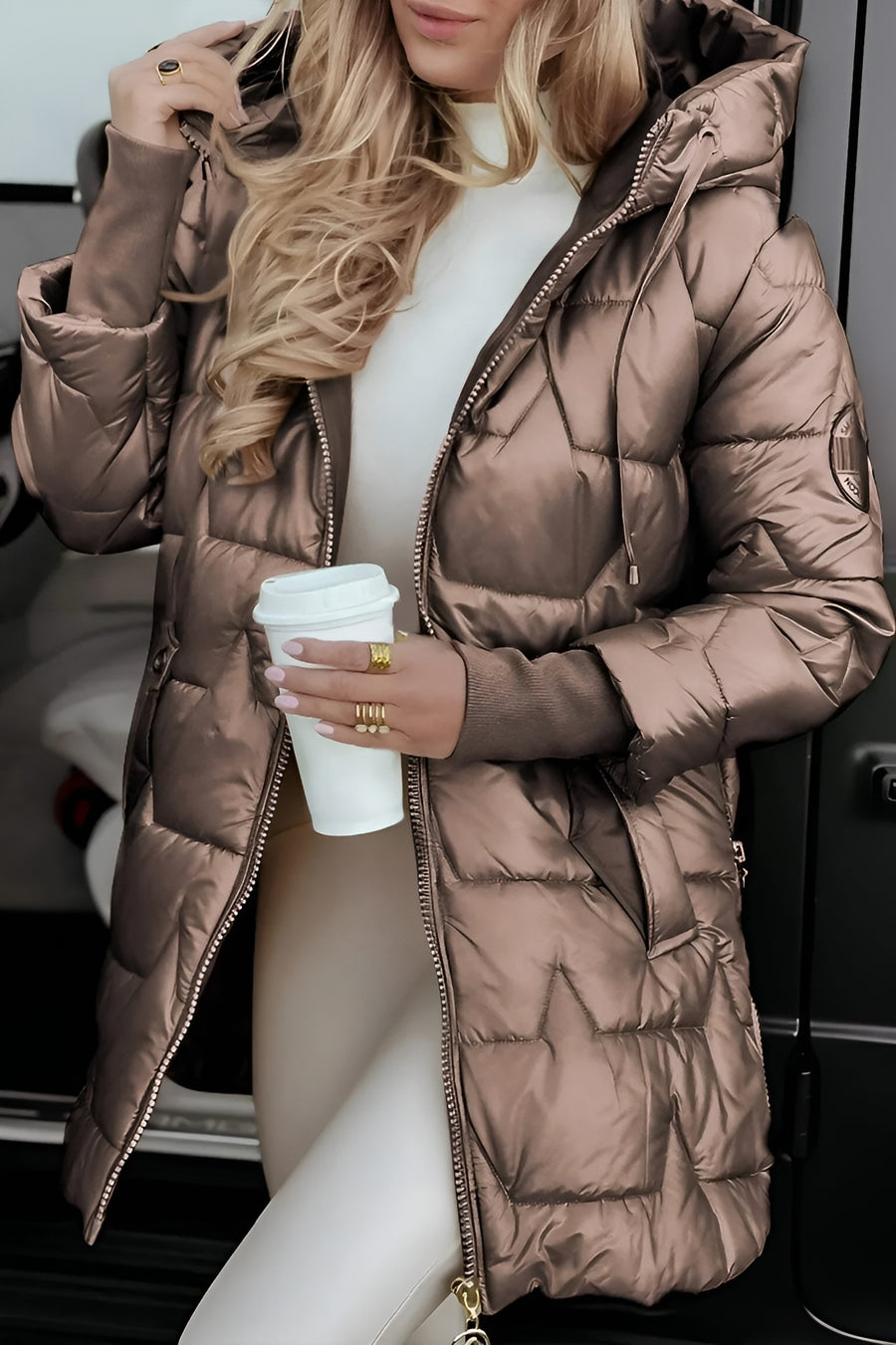 Lenoir™ | Manteau d’hiver élégant avec capuche et rembourrage