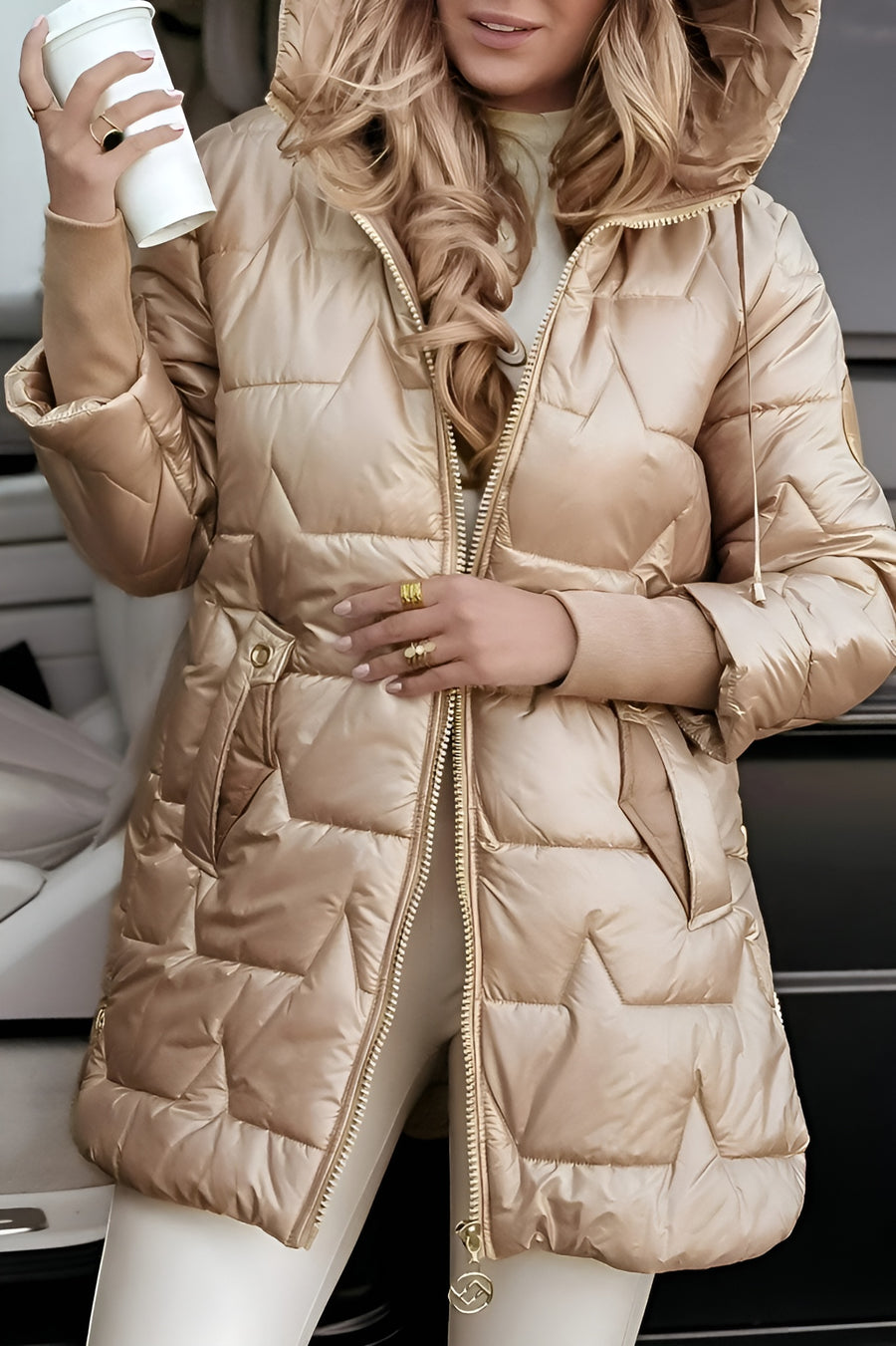 Lenoir™ | Manteau d’hiver élégant avec capuche et rembourrage