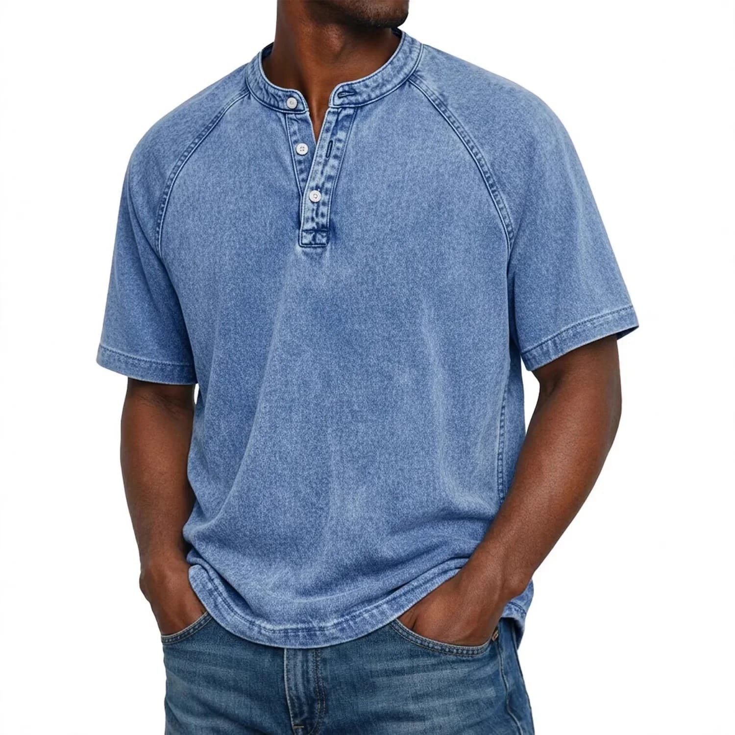 Cazel | Marinière style Henley (1 + 1 offert)