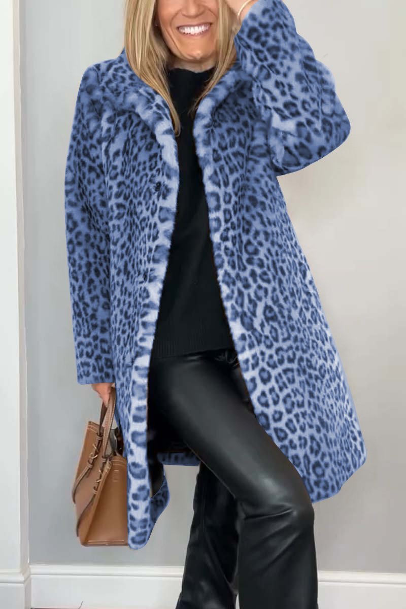 Lenoir™ | Manteau à imprimé léopard