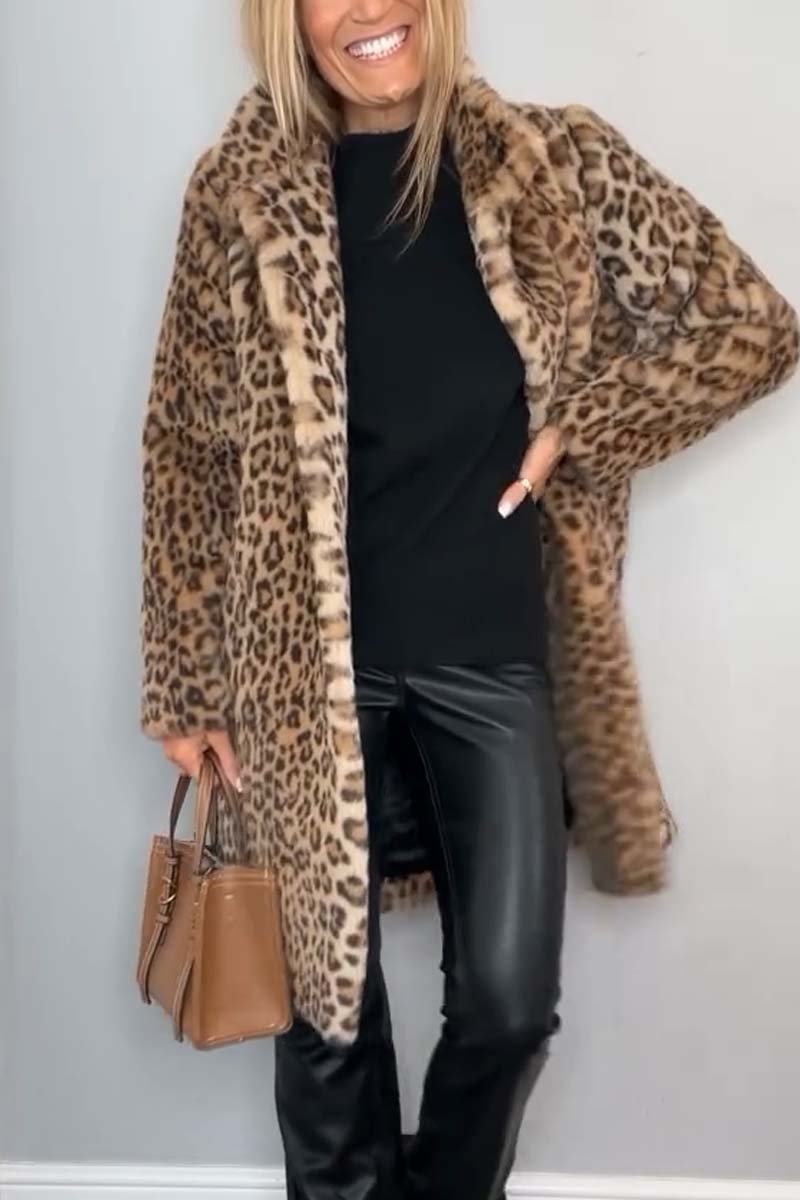 Lenoir™ | Manteau à imprimé léopard