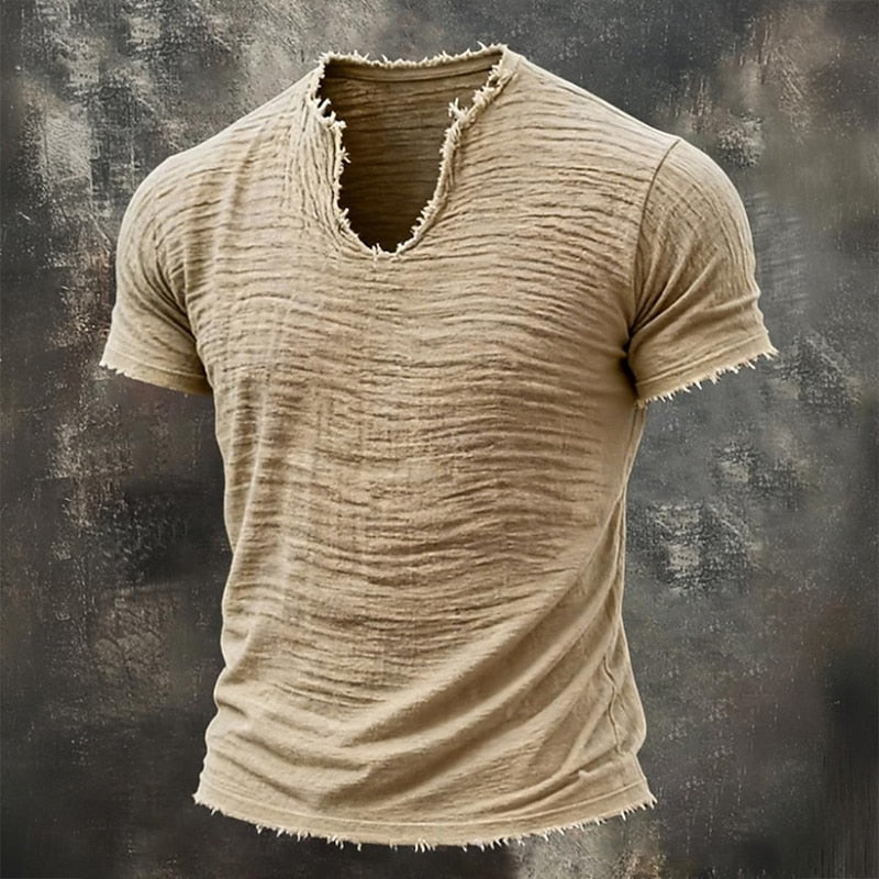 Cazel | T-shirt vintage à col V