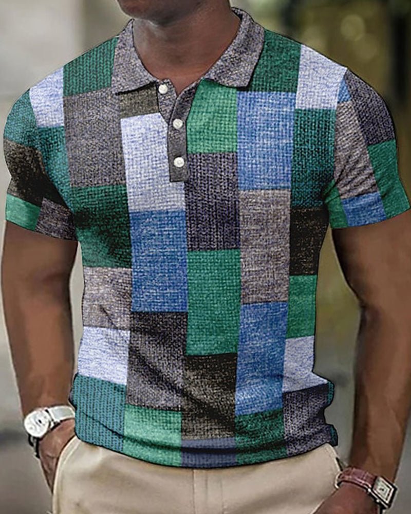 Lenoir™ | Polo à carreaux pour homme