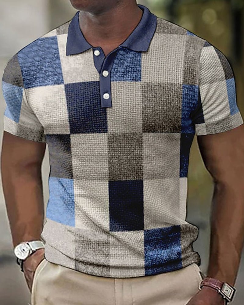 Lenoir™ | Polo à carreaux pour homme