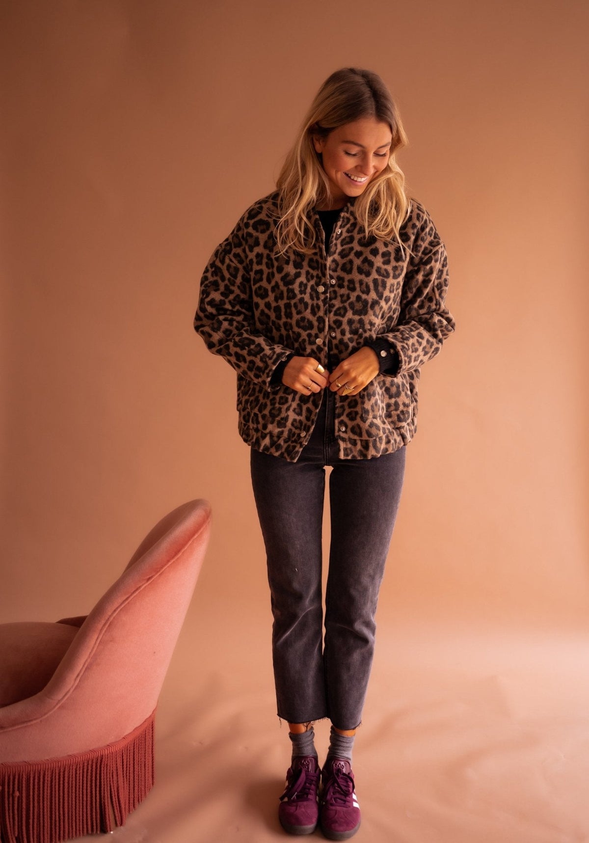 Luna | Veste Tendance avec Imprimé Léopard