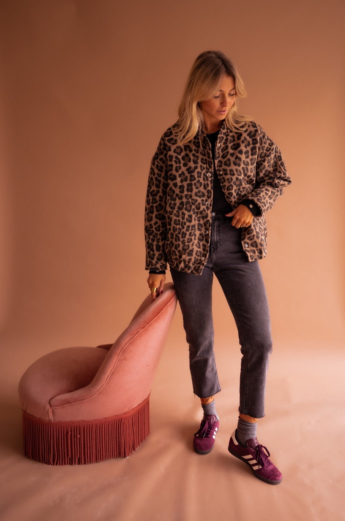 Luna | Veste Tendance avec Imprimé Léopard