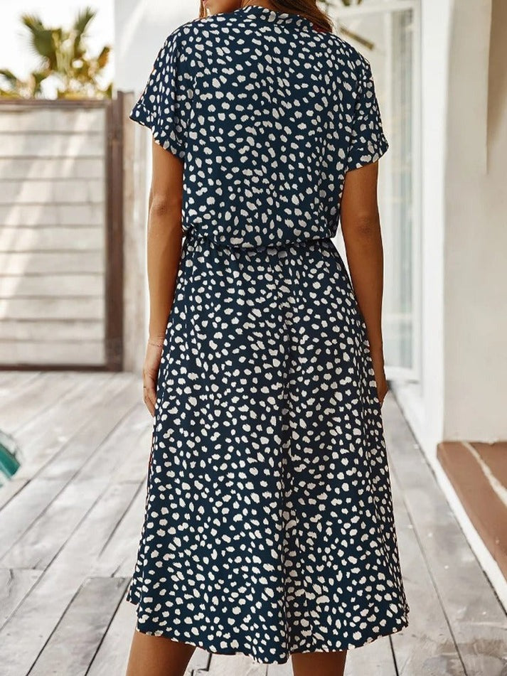 Edith - Robe à col en V
