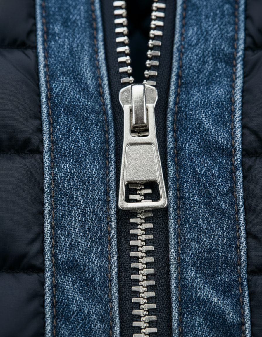 Cazel | Veste hybride en denim matelassé