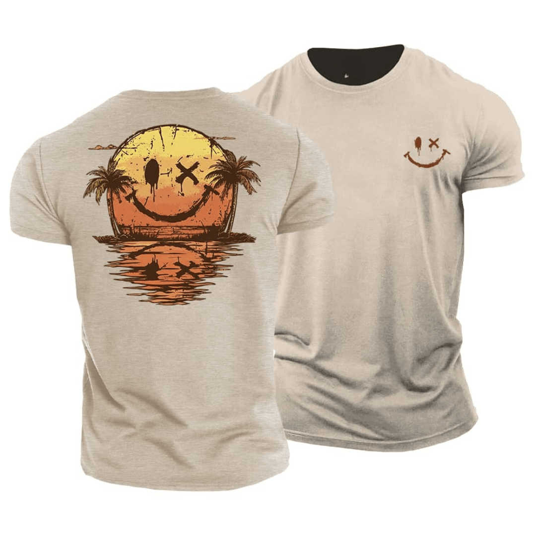 Lenoir™ | T-shirt estival à motif smiley marin