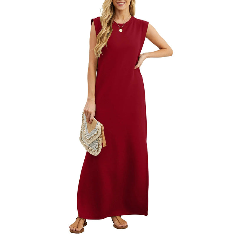 Martine | Robe Longue Fluide Antifroissage
