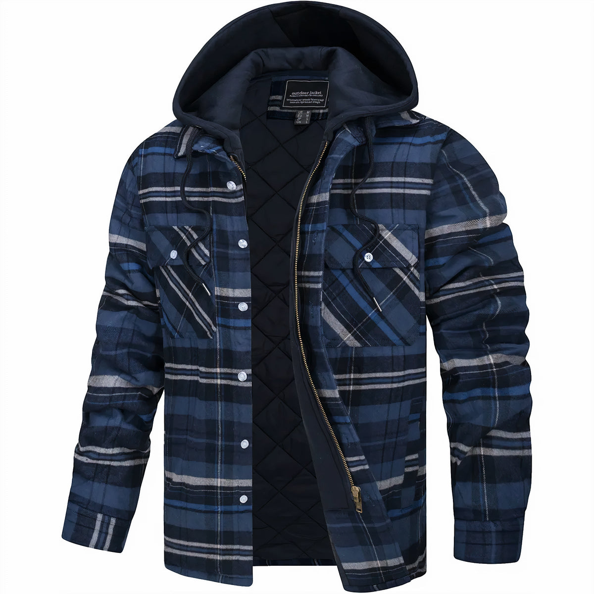 Cazel | Veste à carreaux avec zip