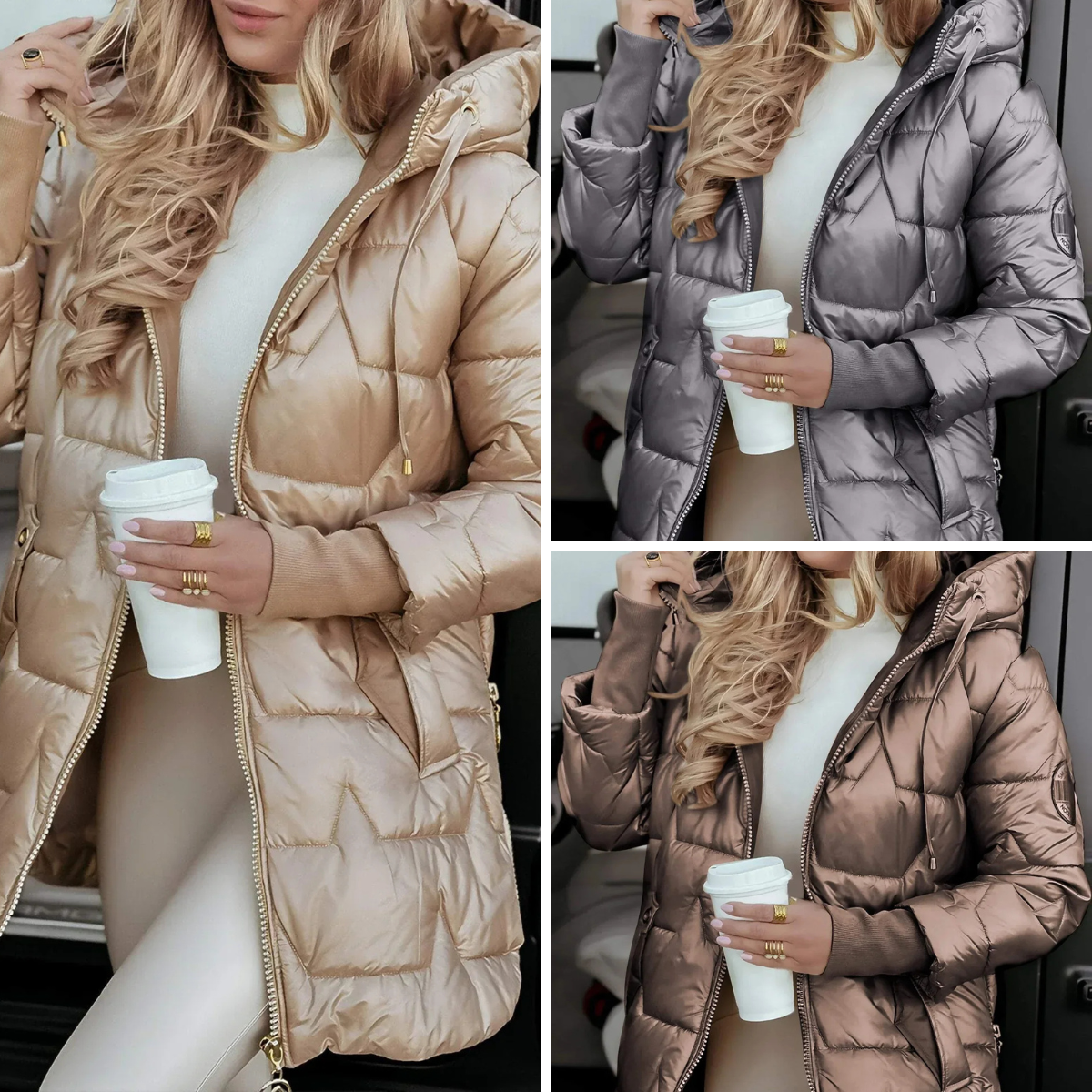 Lenoir™ | Manteau d’hiver élégant à capuche rembourré