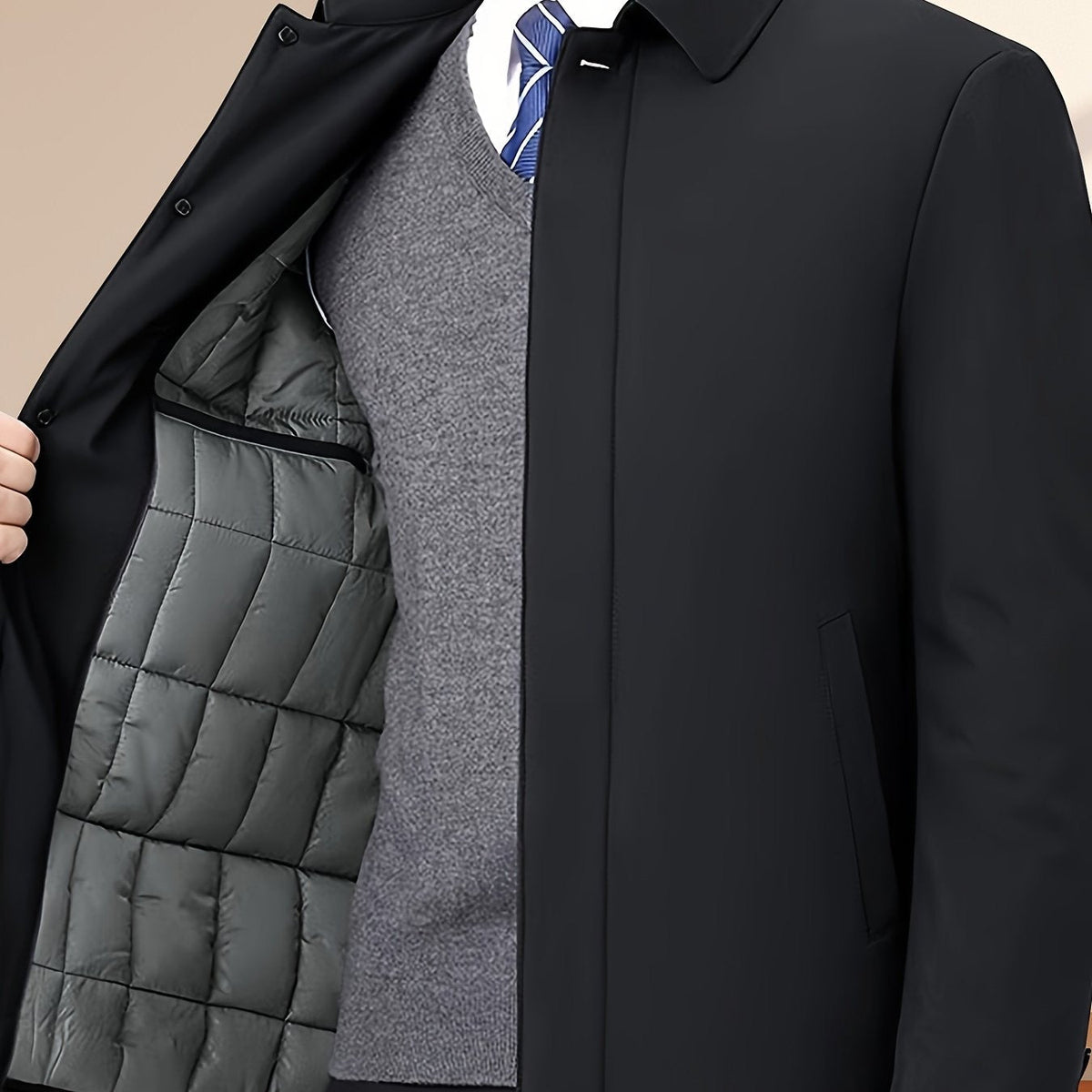 Cazel | Veste pour homme à col à revers avec fermeture éclair