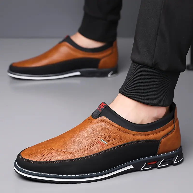 Lenoir™ | Mocassins antidérapants en cuir