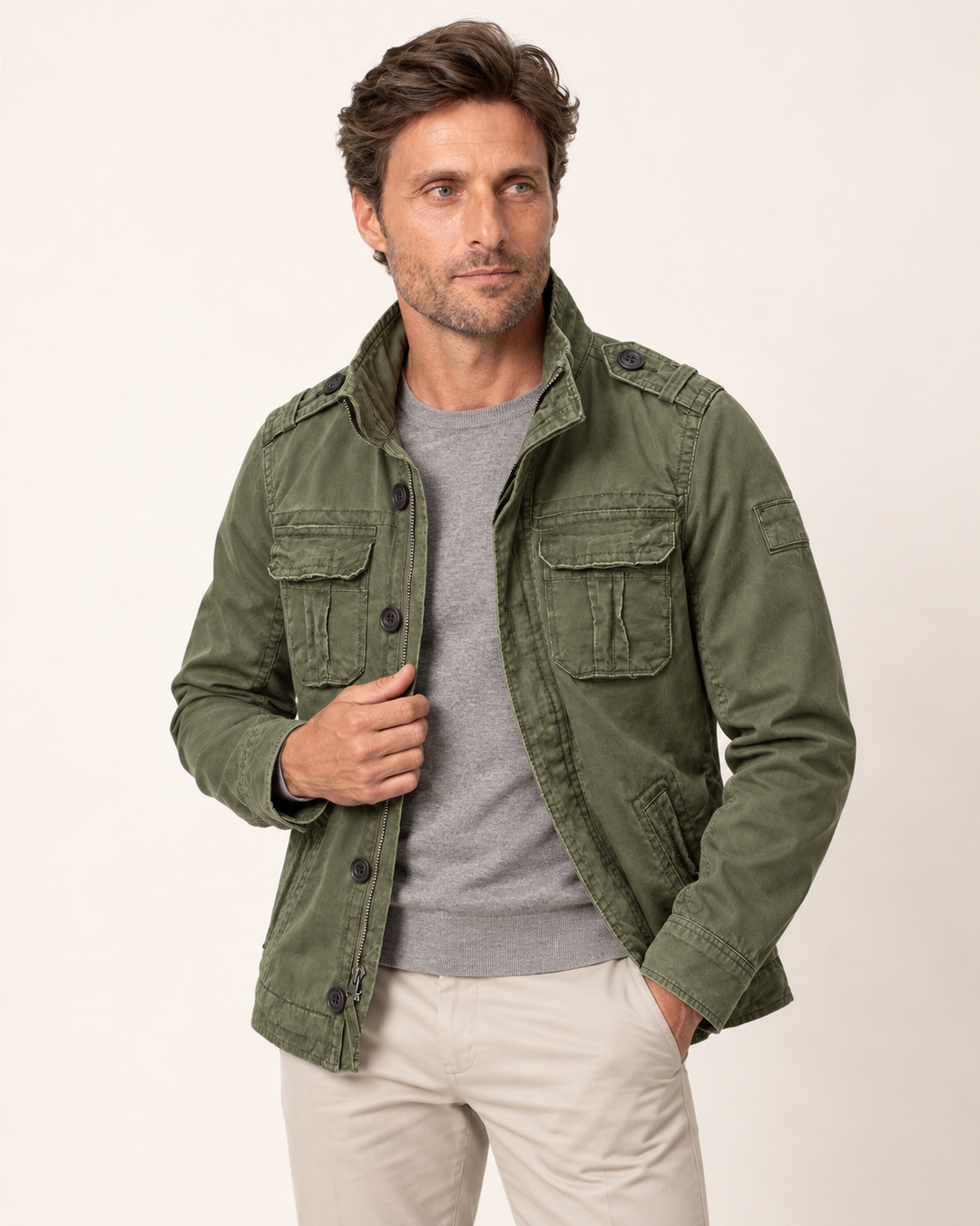 Cazel | Veste utilitaire à col montant avec multiples poches