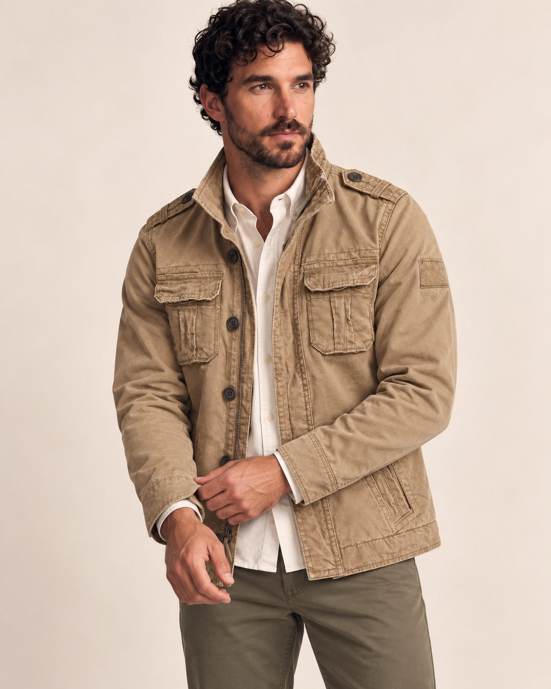 Cazel | Veste utilitaire à col montant avec multiples poches