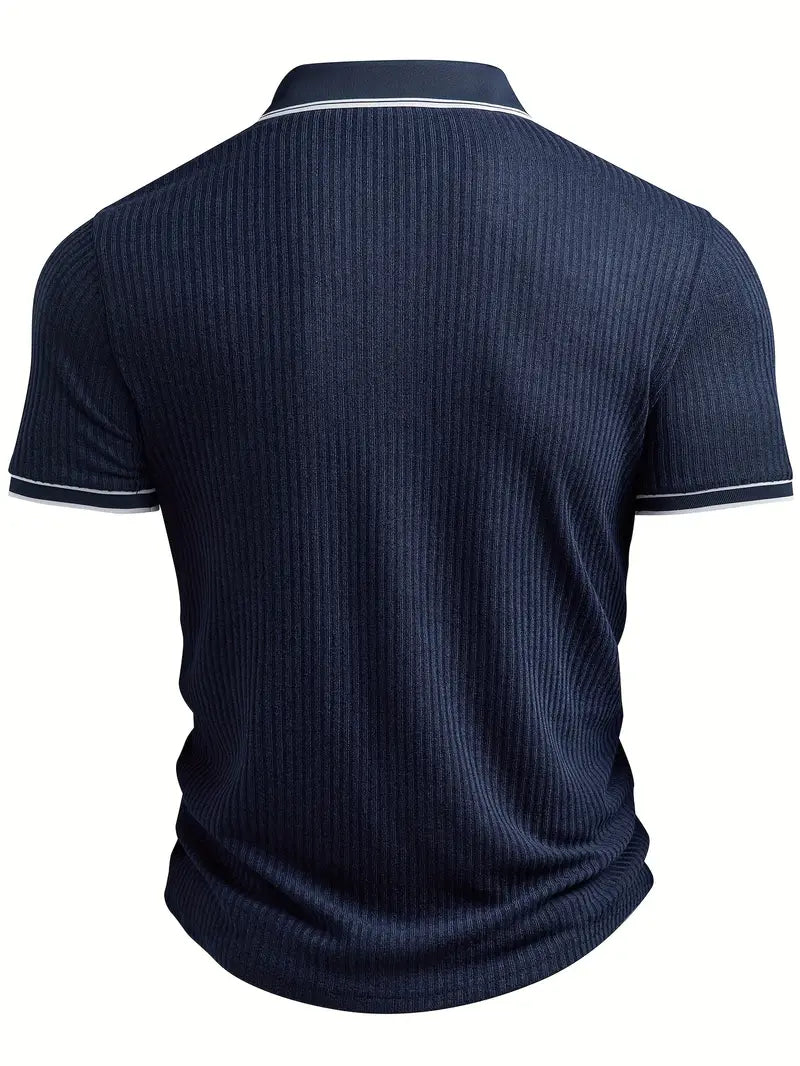 Lenoir™ | Polo texturé sur mesure au flair méditerranéen