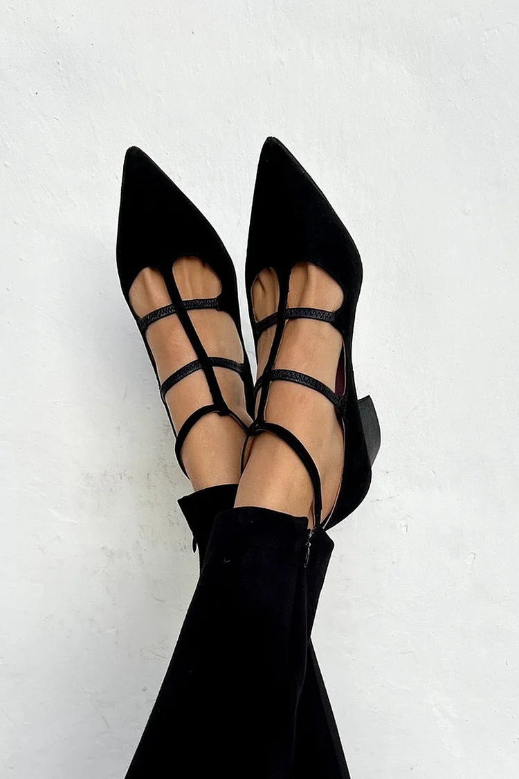 Lenoir™ | Escarpins à Pointe avec Brides