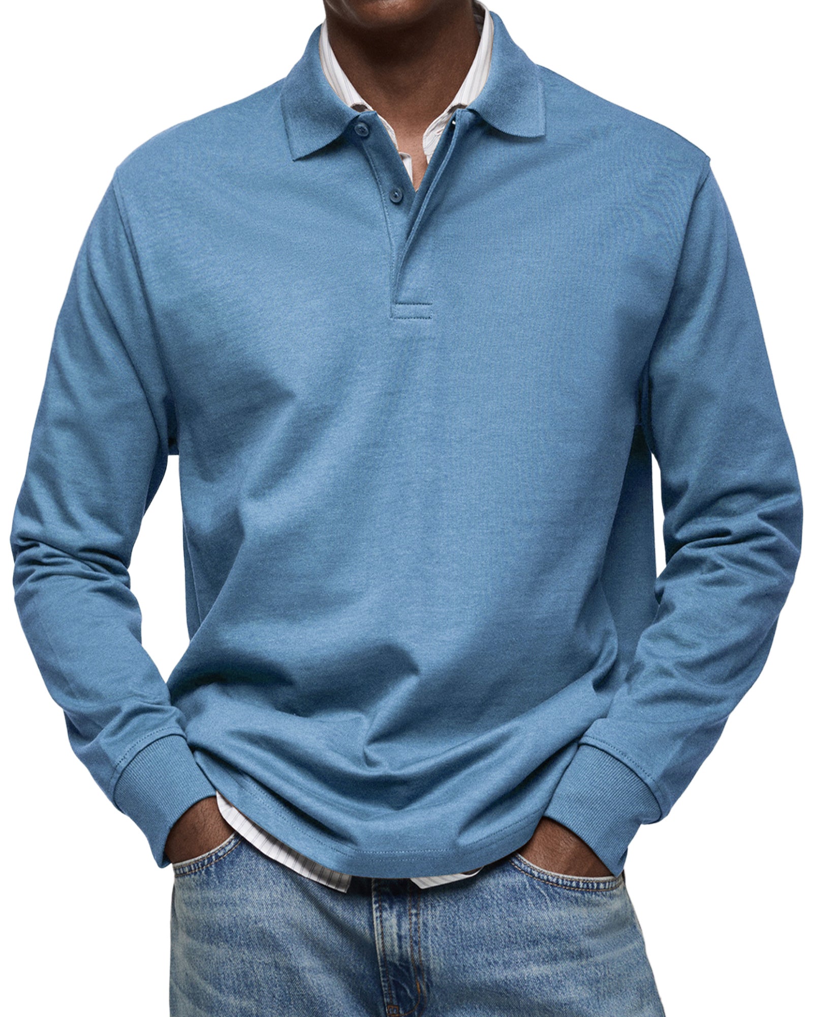 Lenoir™ | Polo de luxe à manches longues