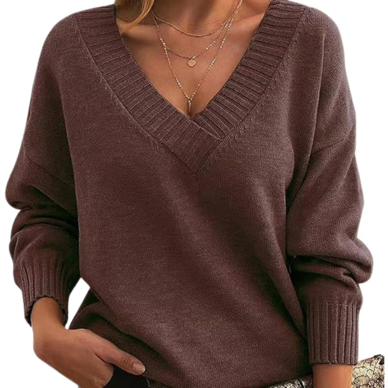 Pull en Cachemire à Col V Chic | Parfait pour un Usage Quotidien