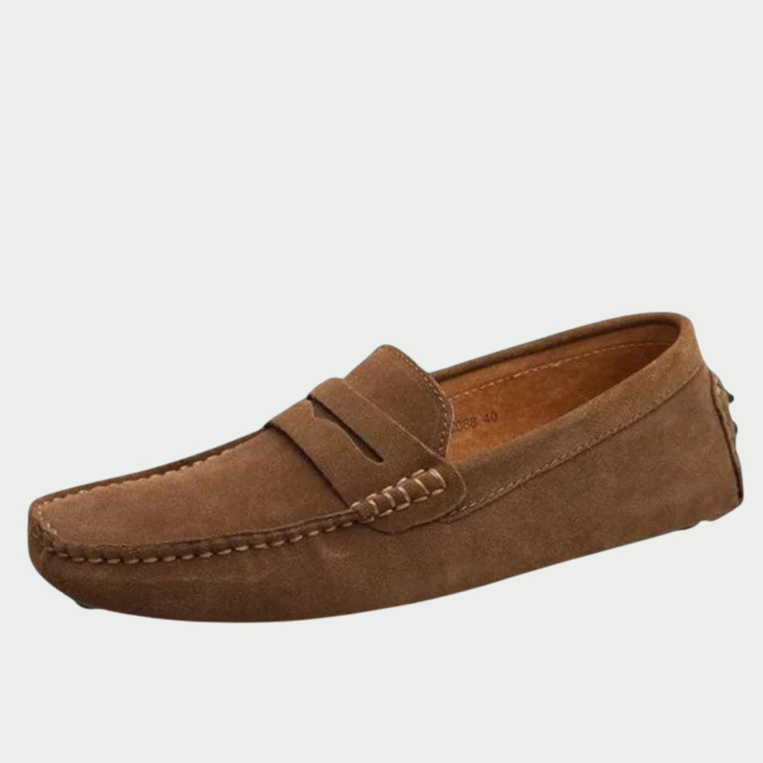 Lenoir™ | Mocassins en cuir suédé faits main
