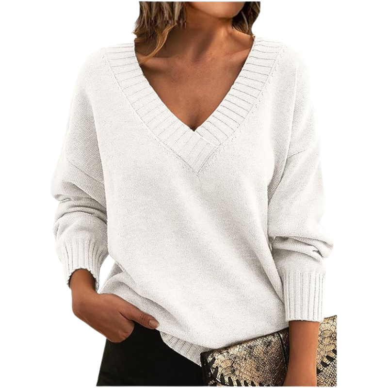 Pull en Cachemire à Col V Chic | Parfait pour un Usage Quotidien