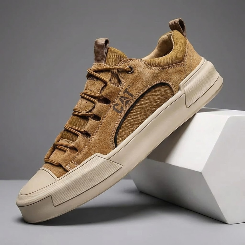 Cazel | Chaussures en toile avec lacets en daim pour un usage quotidien