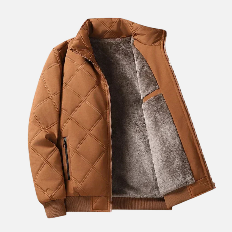 Lenoir™ | Veste à losanges col montant