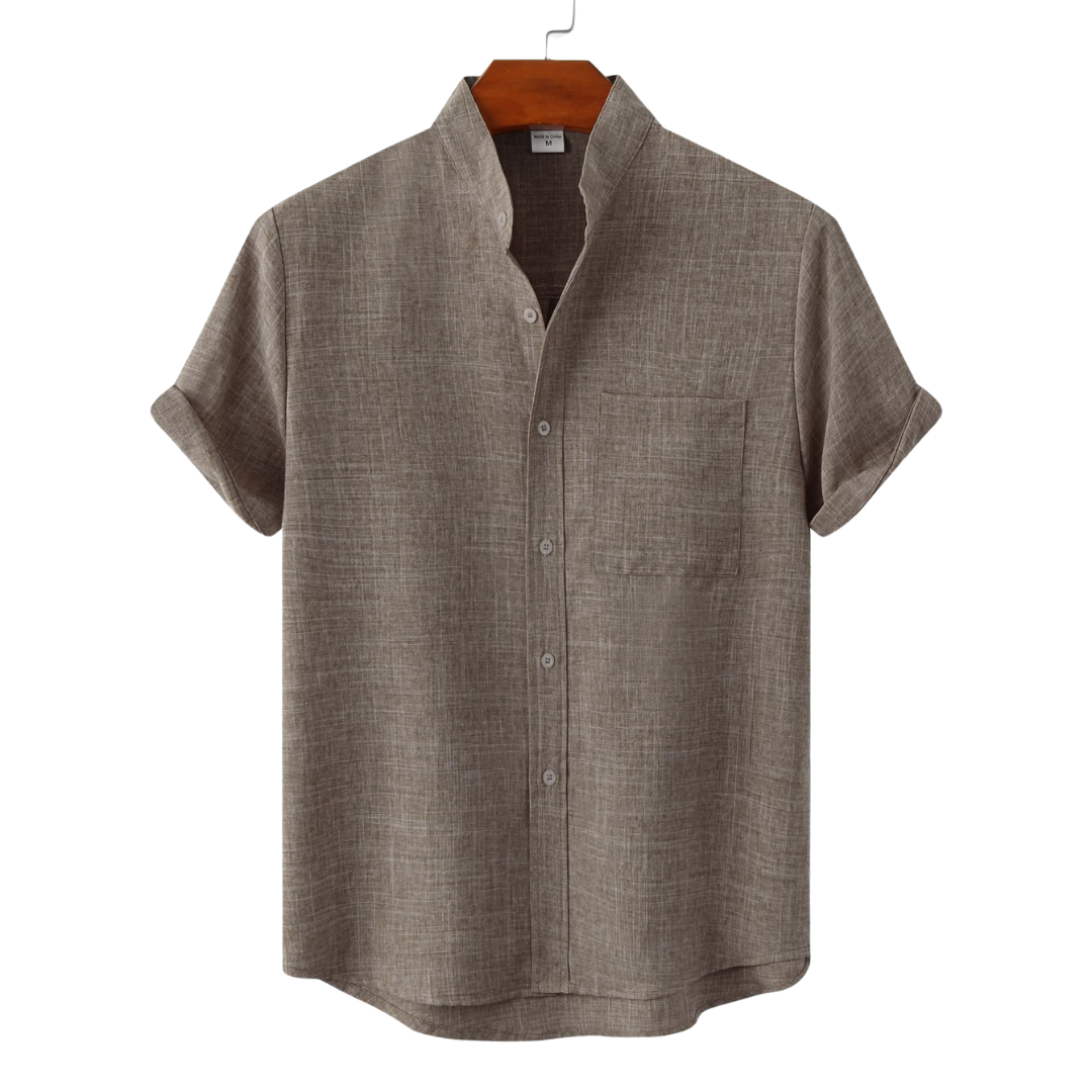 Cazel | Chemise en coton unie avec boutons