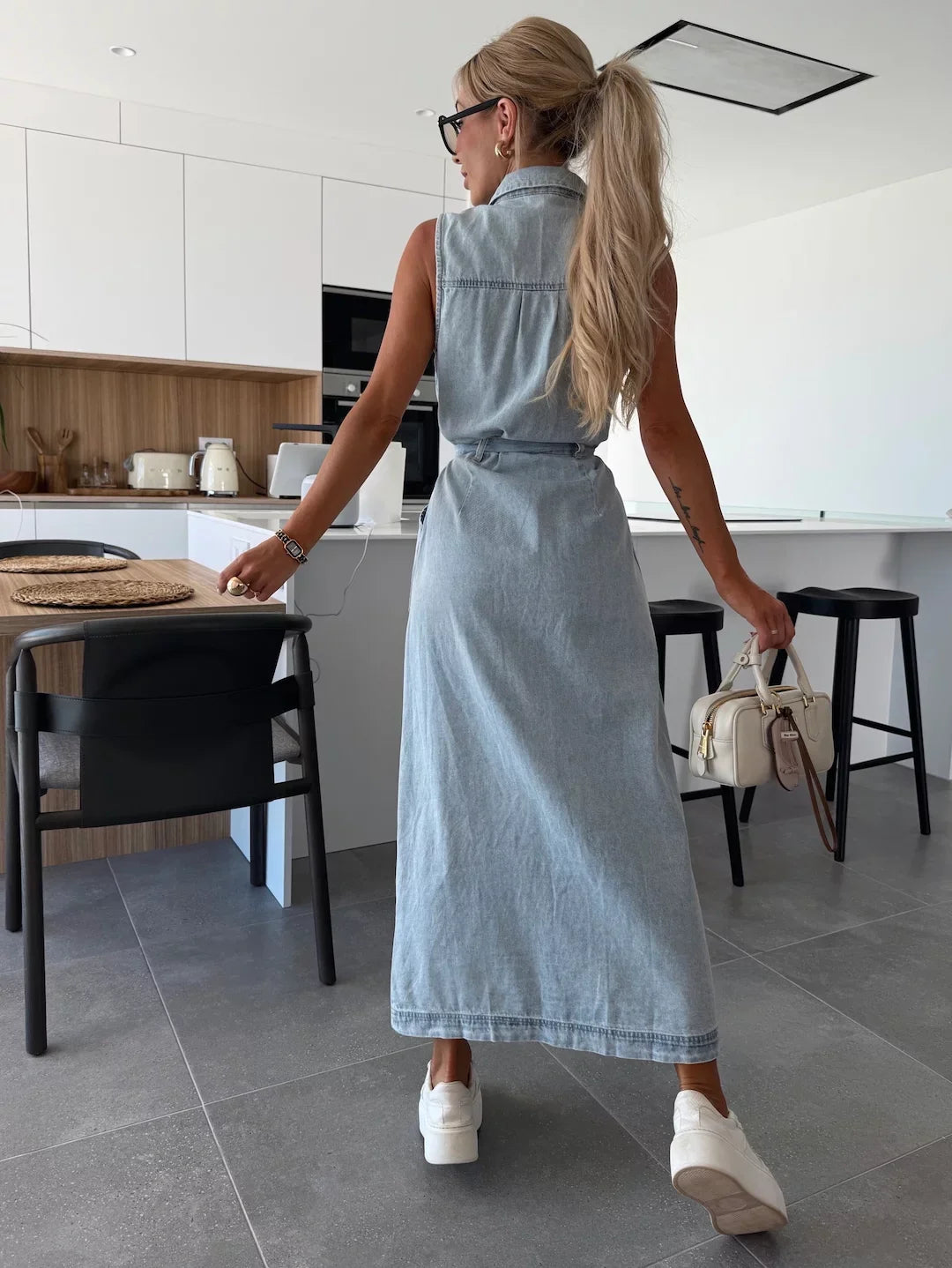 Lenoir™ | Robe longue en jean