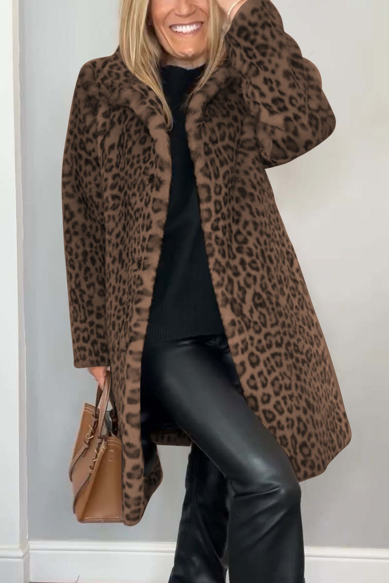 Lenoir™ | Manteau à imprimé léopard