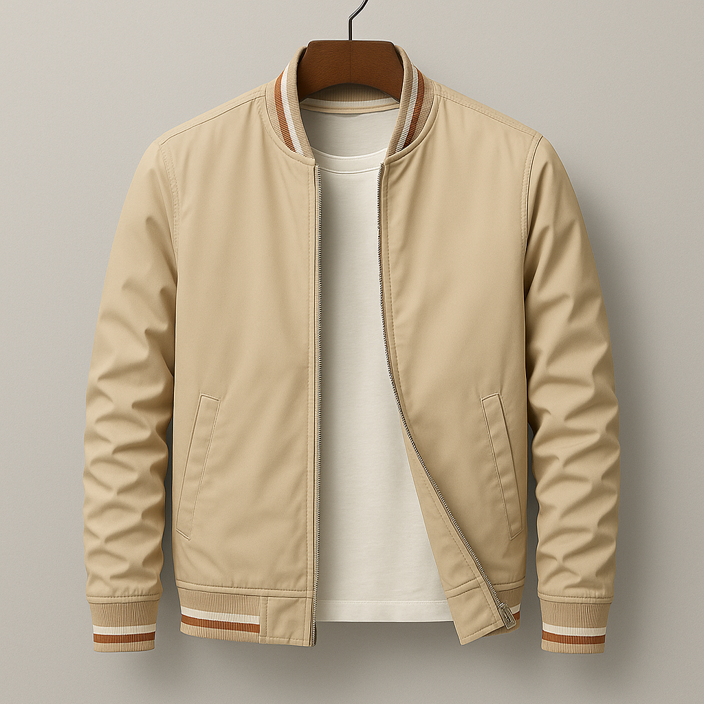 Lenoir™ | Veste bomber élégante à rayures