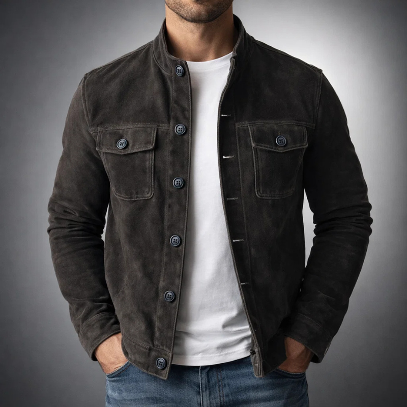 Cazel | Blouson bomber premium en daim