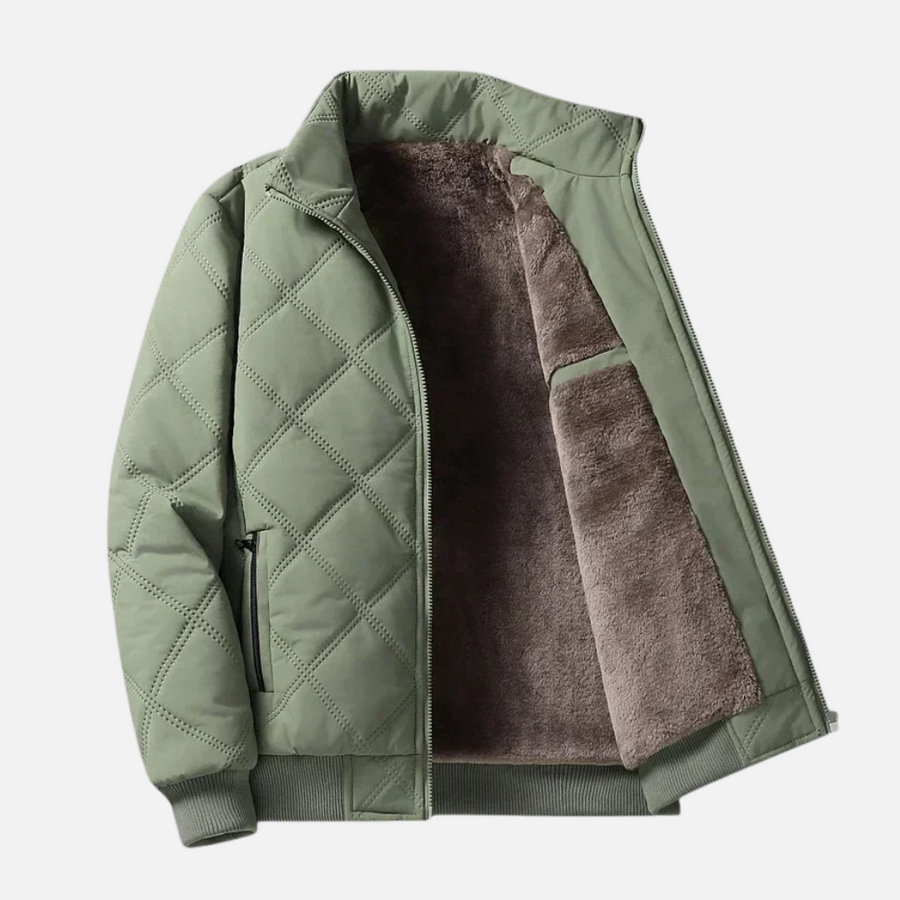 Lenoir™ | Veste à losanges col montant