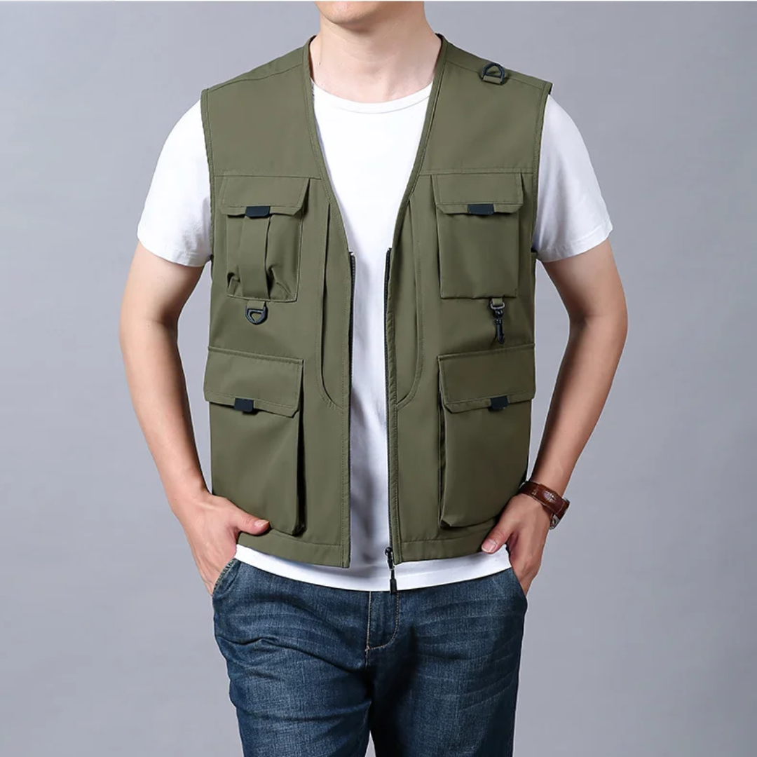 Cazel | Gilet cargo élégant et décontracté