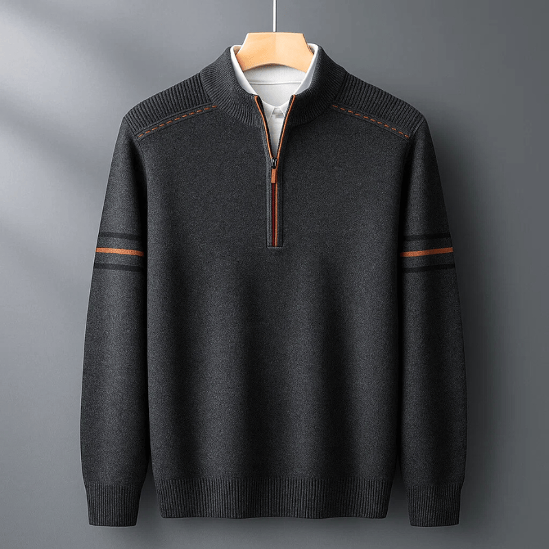 Cazel | Pull moderne à demi-zip