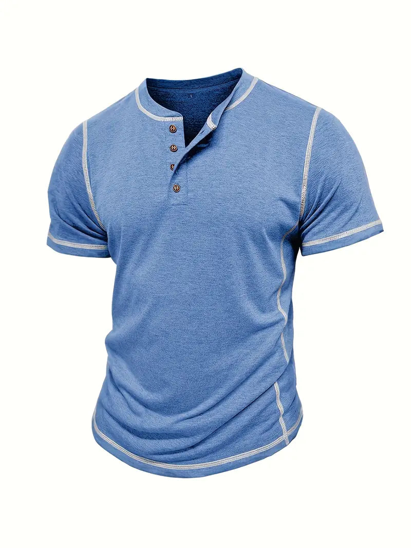 Lenoir™ | T-shirt à manches courtes boutonné