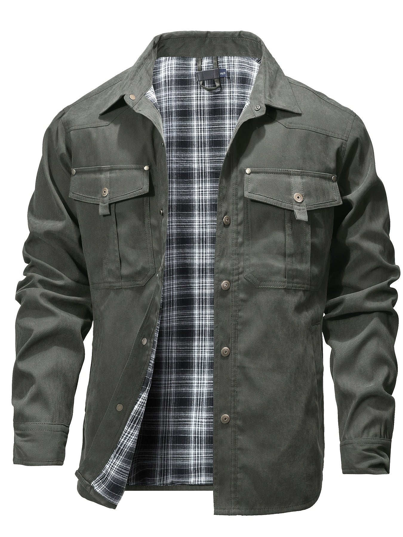 Lenoir™ | Veste cargo décontractée à manches longues