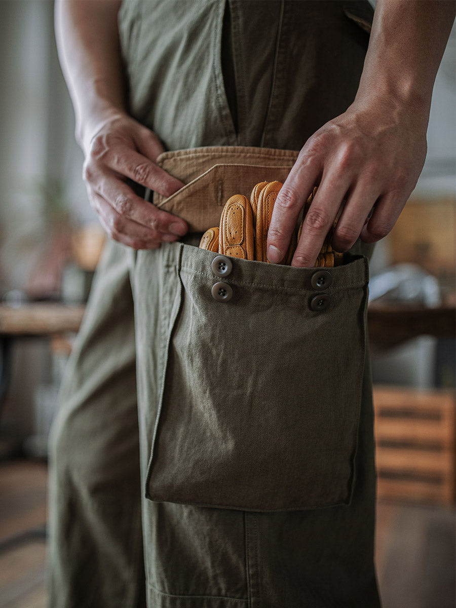Lenoir™ | Pantalon militaire M-47 en tissu chevron