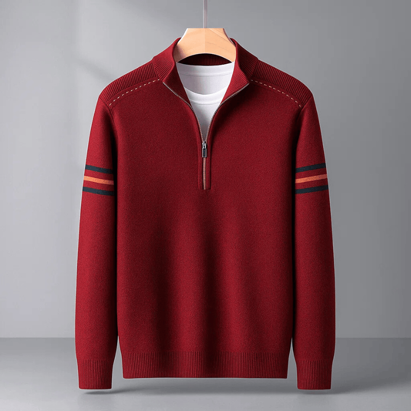 Cazel | Pull moderne à demi-zip