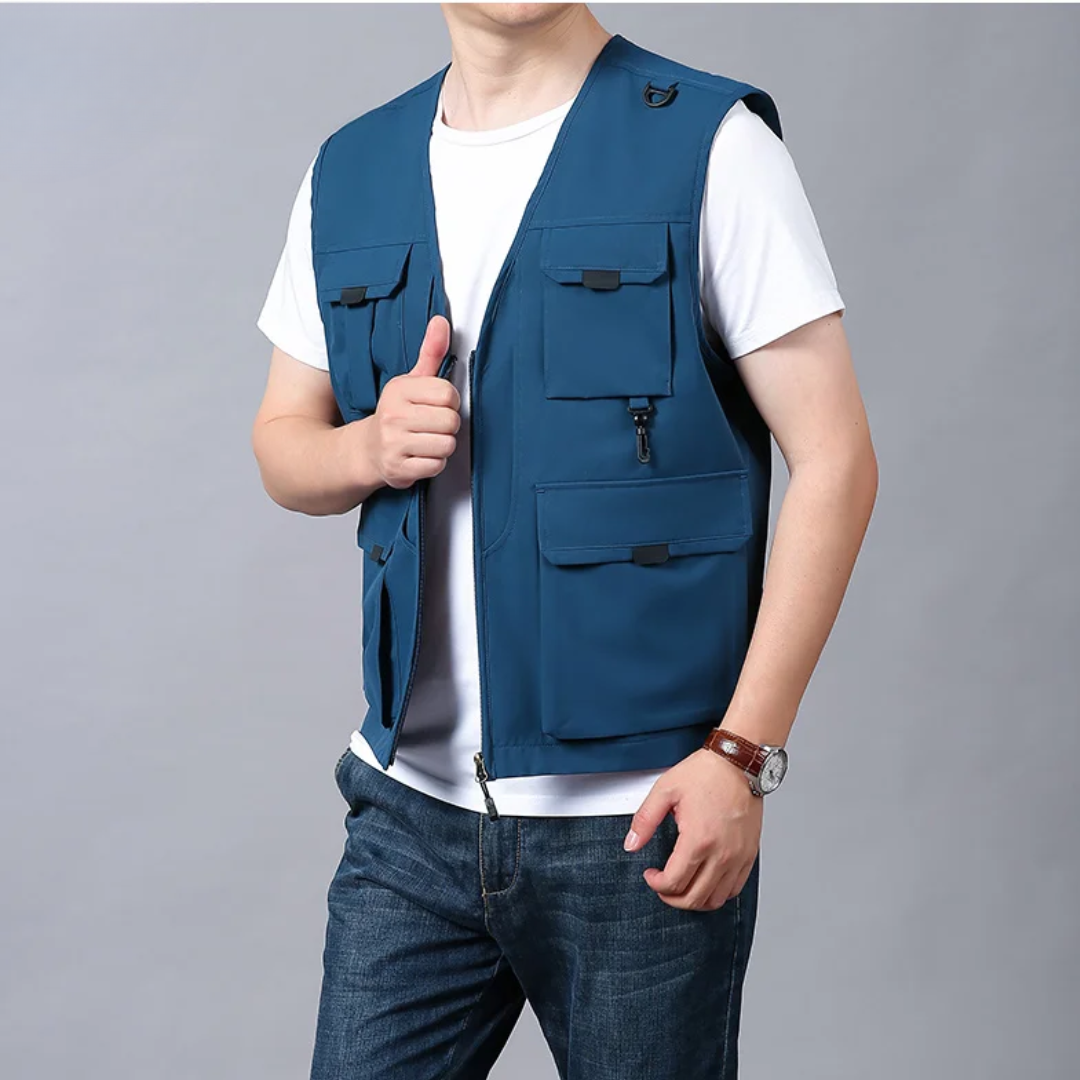 Lenoir™ | Gilet cargo élégant et décontracté