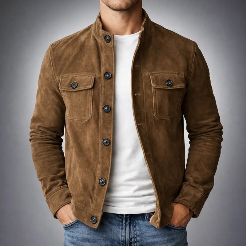 Cazel | Blouson bomber premium en daim
