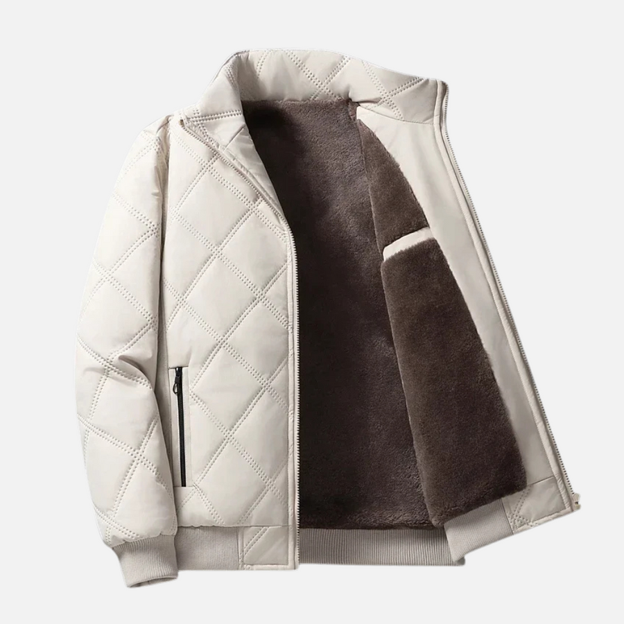 Lenoir™ | Veste à losanges col montant