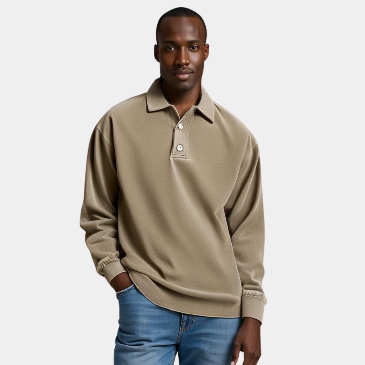 Lenoir™ | Polo vintage à manches longues